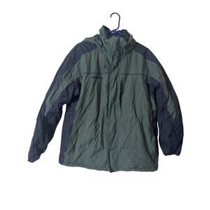 Columbia Jacket Mens XL Gray Softshell Field Full Zip Skiing Hiking Outdoors c2